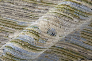 Homeroots 8' Green Floral Runner Rug - Stain Resistant, Durable Polypropylene For Hallways & Home Decor Green,Ivory,Blue Polypropylene Blend 617133