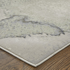 Homeroots 8' Taupe Brown And Black Abstract Runner Rug - Durable, Stain Resistant, Perfect For High Traffic Areas! Taupe,Brown,Black Polypropylene Blend 617138