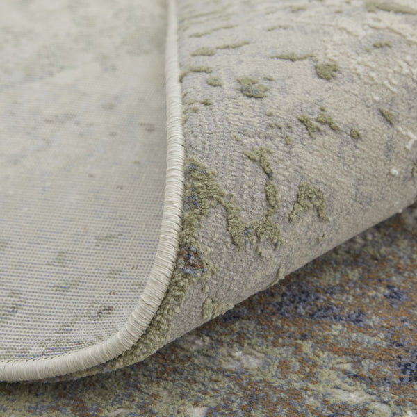 Homeroots 8' Taupe Brown And Black Abstract Runner Rug - Durable, Stain Resistant, Perfect For High Traffic Areas! Taupe,Brown,Black Polypropylene Blend 617138