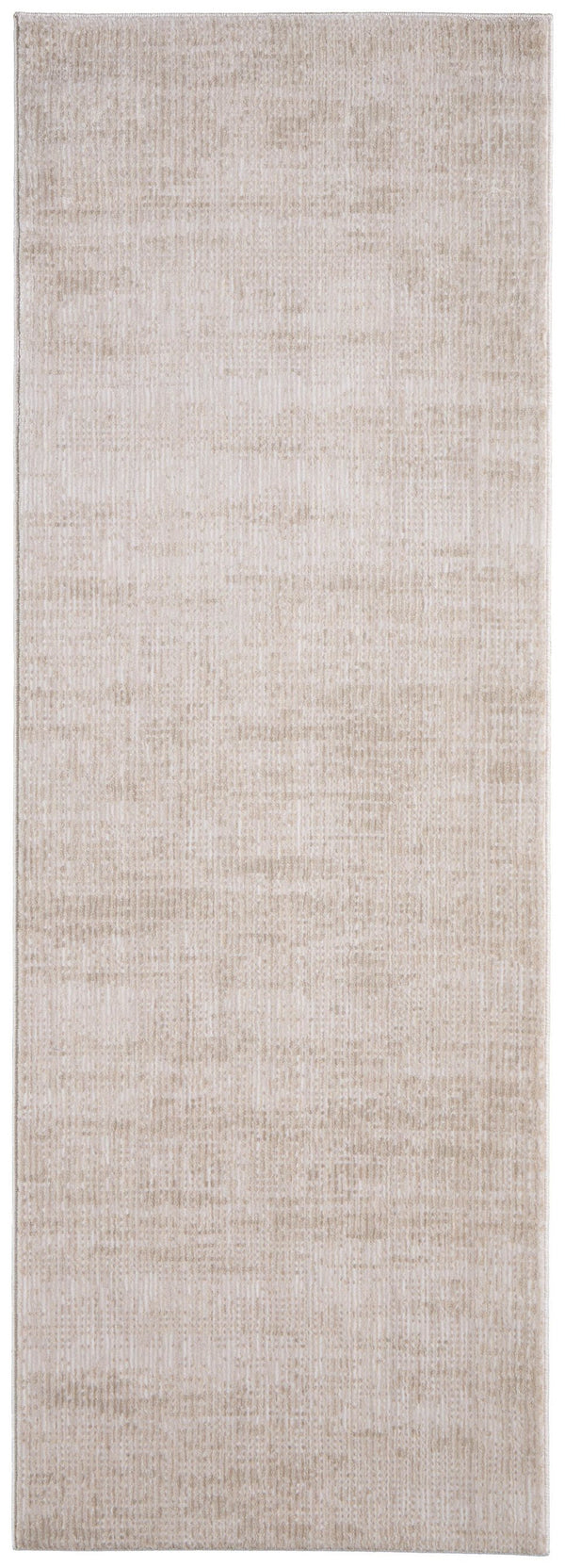 Homeroots 5' Artistic Area Rug – Durable, Stain Resistant, Perfect For Kids & Pets – Ideal For Any Decor Style Ivory,Silver Polypropylene Blend 617139