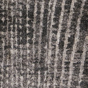 Homeroots 10' Stylish Abstract Area Rug - Durable, Stain Resistant & Perfect For Homes With Kids And Pets! Black,Gray,Ivory Polypropylene Blend 617147