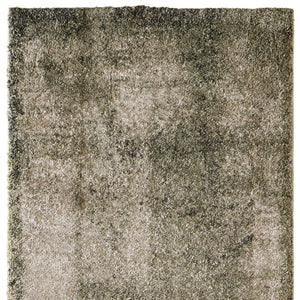 Homeroots 10' Distressed Abstract Area Rug - Durable, Stain-resistant Design For Stylish Home Décor And Comfort Green,Tan Polypropylene Blend 617150