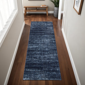 Homeroots 5' Artistic Area Rug – Durable, Stain Resistant, Perfect For Kids & Pets – Ideal For Any Decor Style Blue,Black Polypropylene Blend 617153