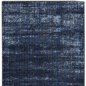Homeroots 5' Artistic Area Rug – Durable, Stain Resistant, Perfect For Kids & Pets – Ideal For Any Decor Style Blue,Black Polypropylene Blend 617153