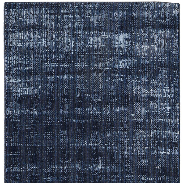 Homeroots 5' Artistic Area Rug – Durable, Stain Resistant, Perfect For Kids & Pets – Ideal For Any Decor Style Blue,Black Polypropylene Blend 617153
