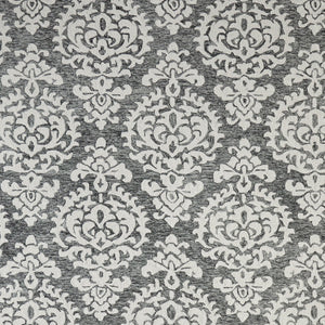 Homeroots 10' Hand Tufted Floral Area Rug - Luxurious Wool Blend, Stain Resistant, Perfect For Family Spaces Gray,Ivory,Black Wool Blend 617156