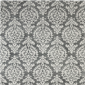 Homeroots 10' Hand Tufted Floral Area Rug - Luxurious Wool Blend, Stain Resistant, Perfect For Family Spaces Gray,Ivory,Black Wool Blend 617156