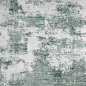 Homeroots 10' Hand Tufted Abstract Area Rug - Unique Artisan Crafted Design For Style And Comfort In Any Room Green,White Wool Blend 617190