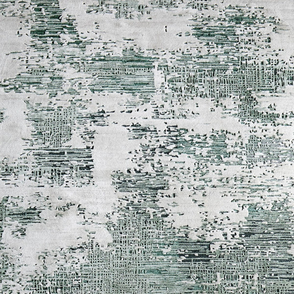 Homeroots 10' Hand Tufted Abstract Area Rug - Unique Artisan Crafted Design For Style And Comfort In Any Room Green,White Wool Blend 617190