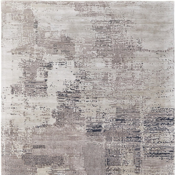 Homeroots 10' Hand Tufted Abstract Area Rug - Unique Artisan Crafted Design For Style And Comfort In Any Room Brown,Tan,Black Wool Blend 617192