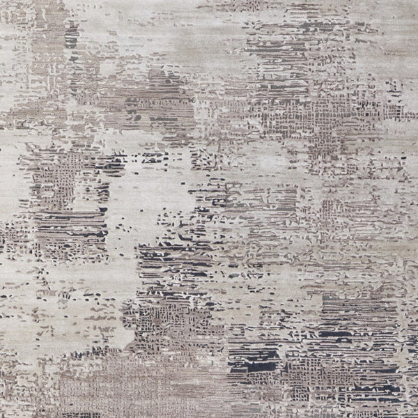 Homeroots 10' Hand Tufted Abstract Area Rug - Unique Artisan Crafted Design For Style And Comfort In Any Room Brown,Tan,Black Wool Blend 617192