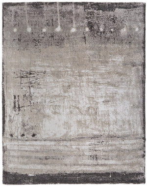 HomeRoots 10' Gray Ivory and Taupe Abstract Distressed Area Rug - Soft, Stylish, and Perfect for Any Space 8' X 10' 617194