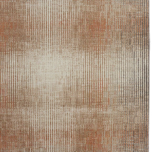 Homeroots 10' Abstract Area Rug - Durable Stain Resistant Design, Perfect For Homes With Kids & Pets! Ivory,Taupe,Pink Polypropylene Blend 617195