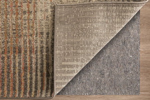 Homeroots 10' Abstract Area Rug - Durable Stain Resistant Design, Perfect For Homes With Kids & Pets! Ivory,Taupe,Pink Polypropylene Blend 617195