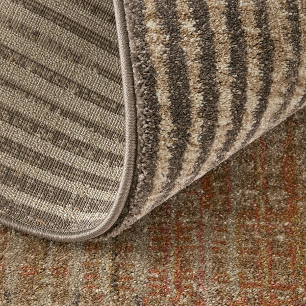 Homeroots 10' Abstract Area Rug - Durable Stain Resistant Design, Perfect For Homes With Kids & Pets! Ivory,Taupe,Pink Polypropylene Blend 617195