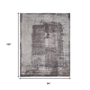 Homeroots 10' Distressed Abstract Area Rug - Durable, Stain-resistant Design For Stylish Home Décor And Comfort Gray,Black,Taupe Polypropylene Blend 617196