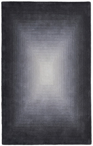 HomeRoots 4' Hand-Tufted Abstract Area Rug in Black, White & Gray – Stylish Comfort for Modern Interiors 8' X 10' 617199