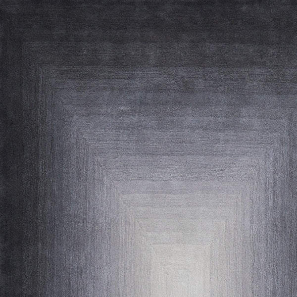 Homeroots 2' X 3' Abstract Hand-tufted Area Rug – Unique Artistry, Stain Resistant, Perfect For Any Space Black,White,Gray Wool Blend 617199