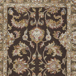 Homeroots 5' X 8' Hand Tufted Oriental Area Rug - Artisan Crafted Wool Blend For Luxurious Home Décor Brown,Tan,Ivory Wool Blend 617208