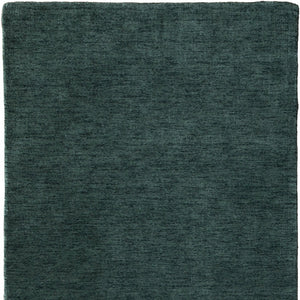Homeroots 10' Hand Woven Round Rug – Unique Artisan Crafted Stain Resistant Wool Blend For Stylish Spaces Green Wool Blend 617210