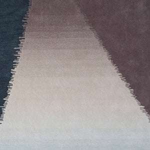 Homeroots 10' Hand Tufted Geometric Area Rug – Artisan Crafted, Stain Resistant, Perfect For Kids And Pets! Taupe,Blue,Tan Wool Blend 617228