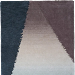 Homeroots 10' Hand Tufted Geometric Area Rug – Artisan Crafted, Stain Resistant, Perfect For Kids And Pets! Taupe,Blue,Tan Wool Blend 617228