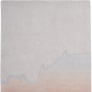 Homeroots 10' X 14' Ombre Hand-tufted Area Rug - Soft, Stain-resistant Wool Blend For Stylish Home Décor Pink,Ivory Wool Blend 617229