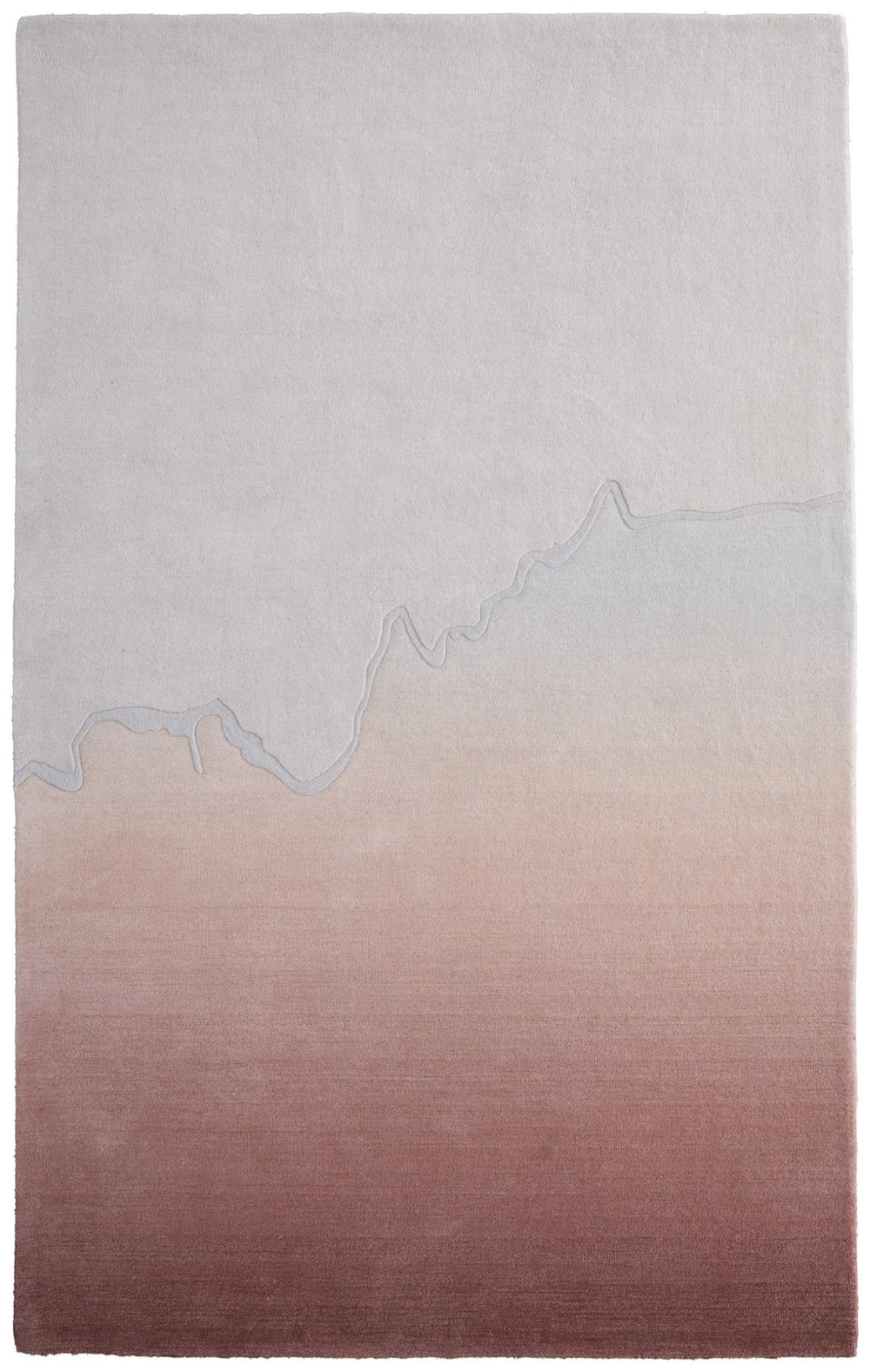 HomeRoots 10' Pink and Ivory Ombre Hand-Tufted Area Rug - Soft, Cozy Texture for Stylish Living Spaces 9' X 12' 617229