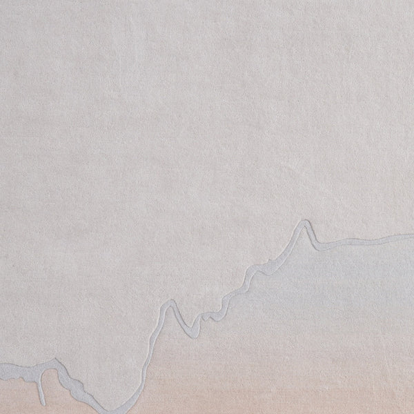 Homeroots 10' X 14' Ombre Hand-tufted Area Rug - Soft, Stain-resistant Wool Blend For Stylish Home Décor Pink,Ivory Wool Blend 617229