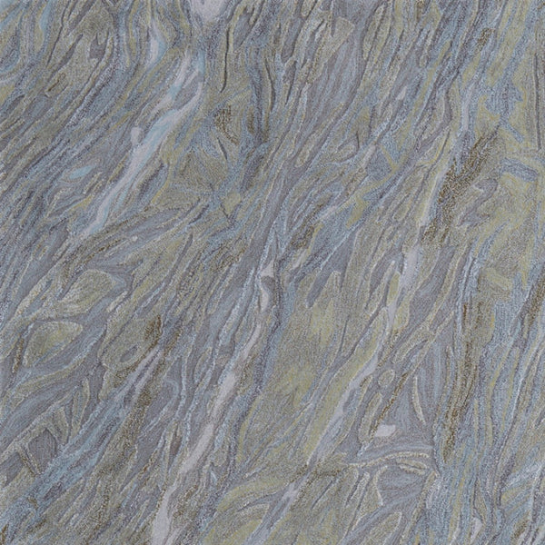 Homeroots 10' Hand-tufted Abstract Area Rug – Unique Artisan Craftsmanship For Cozy, Stylish Home Décor Blue,Green,Gray Wool Blend 617230