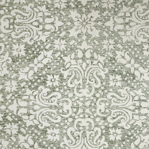 Homeroots 10' Stunning Floral Hand-tufted Area Rug – Unique Wool Blend For Comfort, Style & Stain Resistance Ivory,Green Wool Blend 617232