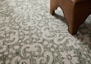 Homeroots 10' Stunning Floral Hand-tufted Area Rug – Unique Wool Blend For Comfort, Style & Stain Resistance Ivory,Green Wool Blend 617232