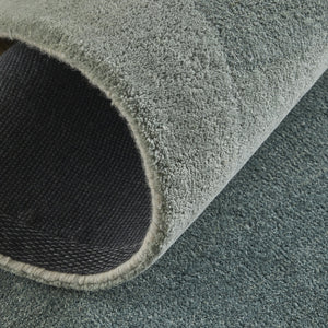 Homeroots 10' X 14' Geometric Hand-tufted Area Rug – Artisan-crafted, Stain Resistant, Perfect For Family Spaces Blue,White Wool Blend 617237