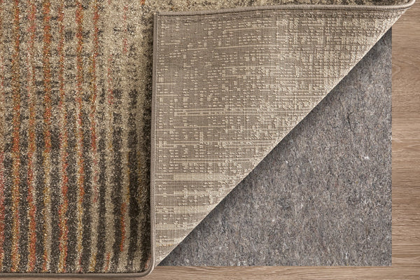 Homeroots 10' Abstract Area Rug - Durable Stain Resistant Design, Perfect For Homes With Kids & Pets! Ivory,Taupe,Pink Polypropylene Blend 617244