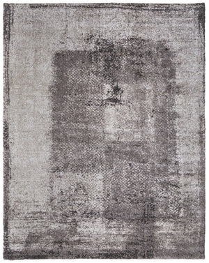HomeRoots 10' Gray Black and Taupe Abstract Distressed Area Rug - Modern Industrial Chic for Large Spaces 9' X 12' 617245
