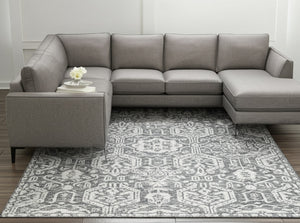Homeroots 10' Hand-tufted Geometric Area Rug - Unique Wool Blend, Stain Resistant, Perfect For Kids & Pets Gray,White Wool Blend 617251