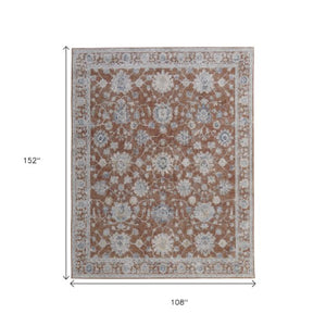 Homeroots 8' Floral Distressed Runner Rug With Fringe - Stylish, Stain-resistant Accent For Any Space Red,Ivory,Blue Polyester Blend 617253