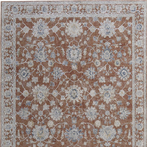 Homeroots 8' Floral Distressed Runner Rug With Fringe - Stylish, Stain-resistant Accent For Any Space Red,Ivory,Blue Polyester Blend 617253