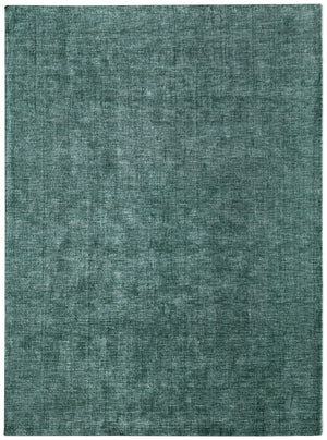 Homeroots 10' Hand Woven Round Rug – Unique Artisan Crafted Stain Resistant Wool Blend For Stylish Spaces Green,White Wool Blend 617254