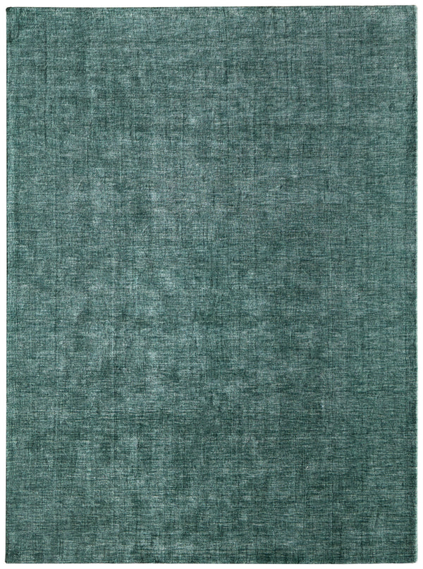 Homeroots 10' Hand Woven Round Rug – Unique Artisan Crafted Stain Resistant Wool Blend For Stylish Spaces Green,White Wool Blend 617254