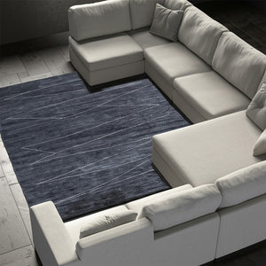 Homeroots 8' X 10' Gray And Ivory Abstract Hand Knotted Distressed Area Rug - Stain Resistant, Unique Style! Gray,Ivory Wool Blend 617264