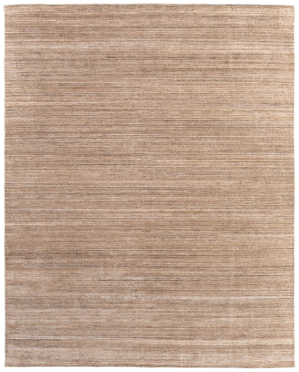 HomeRoots 8' Hand Woven Distressed Area Rug – Artisan Crafted, Soft Texture, Versatile Design for Any Room Tan, Brown, Gray 8' x 10' 617269