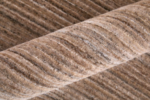 Homeroots 8' Hand Woven Distressed Area Rug - Stain Resistant, Unique Artisan Craftsmanship For Cozy Spaces Tan,Brown,Gray Synthetic 617269