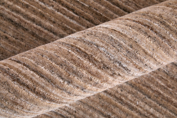 Homeroots 8' Hand Woven Distressed Area Rug - Stain Resistant, Unique Artisan Craftsmanship For Cozy Spaces Tan,Brown,Gray Synthetic 617269