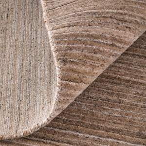 Homeroots 8' Hand Woven Distressed Area Rug - Stain Resistant, Unique Artisan Craftsmanship For Cozy Spaces Tan,Brown,Gray Synthetic 617269