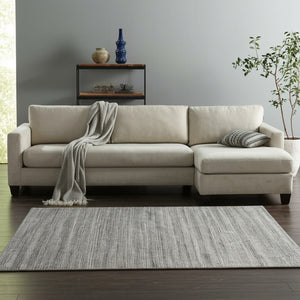 Homeroots 8' Hand Woven Distressed Area Rug - Stain Resistant, Unique Artisan Craftsmanship For Cozy Spaces Gray,Black,Brown Synthetic 617270