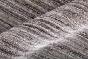 Homeroots 8' Hand Woven Distressed Area Rug - Stain Resistant, Unique Artisan Craftsmanship For Cozy Spaces Gray,Black,Brown Synthetic 617270