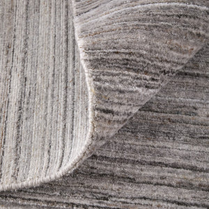Homeroots 8' Hand Woven Distressed Area Rug - Stain Resistant, Unique Artisan Craftsmanship For Cozy Spaces Gray,Black,Brown Synthetic 617270