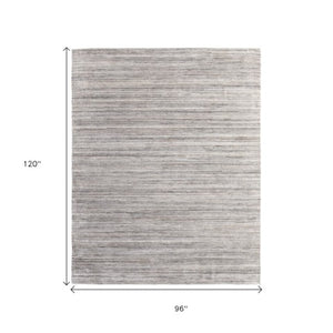 Homeroots 8' Hand Woven Distressed Area Rug - Stain Resistant, Unique Artisan Craftsmanship For Cozy Spaces Gray,Black,Brown Synthetic 617270