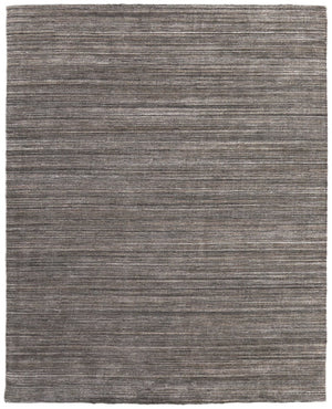 HomeRoots 8' Hand Woven Distressed Area Rug – Artisan Crafted, Soft Texture, Versatile Design for Any Room Black, Gray, Brown 8' x 10' 617271